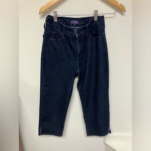 NYJD, jeans, crop, dark denim, 0.